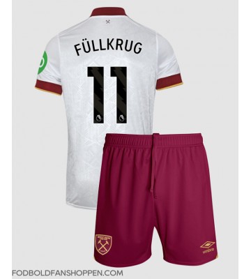 West Ham United Niclas Fullkrug #11 Tredjetrøje Børn 2024-25 Kortærmet (+ Korte bukser)